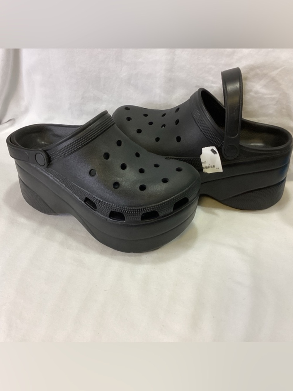 NWT Platform Clog Mules with Back Strap - Black SZ Ladies 9 - Picture 4 of 14